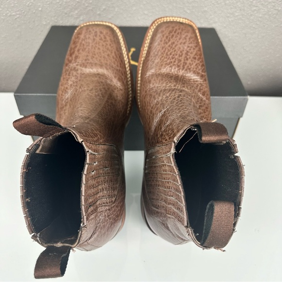 Silverton Men's Shoulder Genuine Leather Western Square Toe Short Boots !READ! - Picture 9 of 16